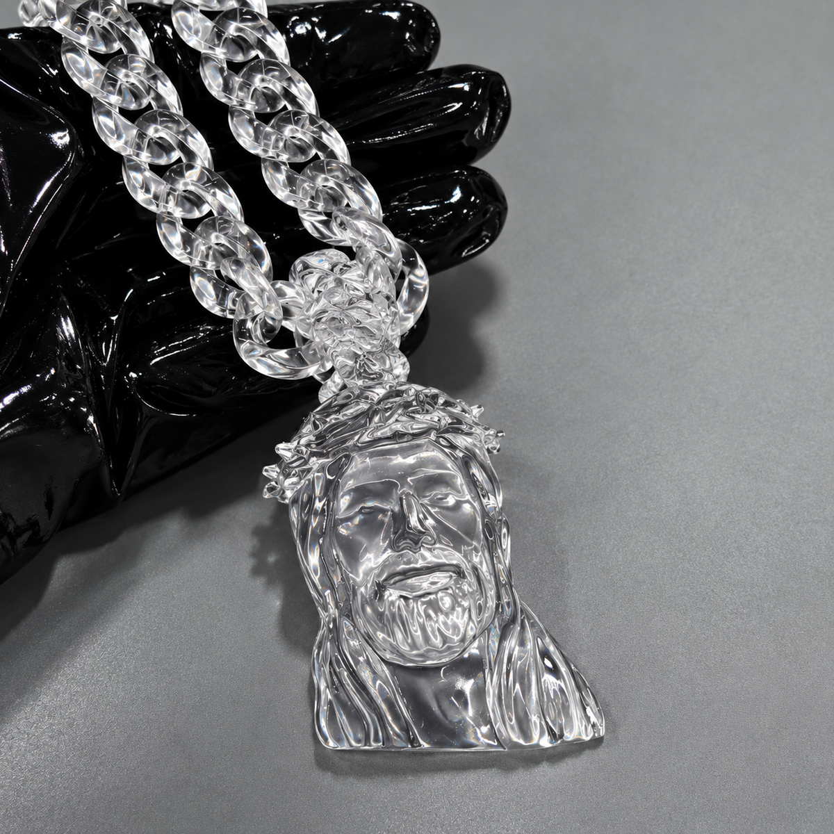 F.A Clear Jesus Chain