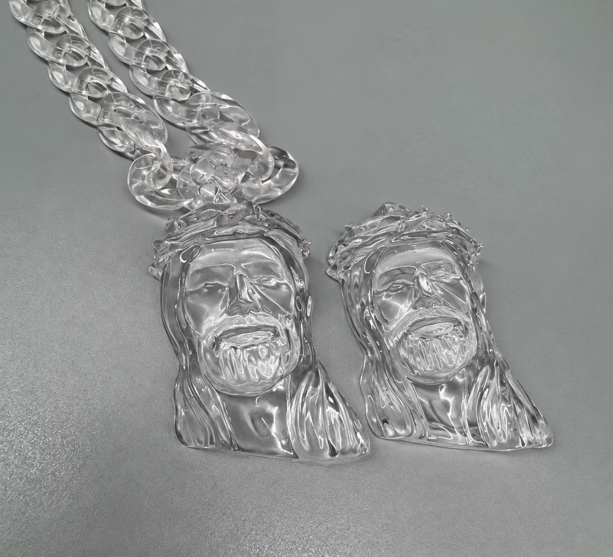 F.A Clear Jesus Chain