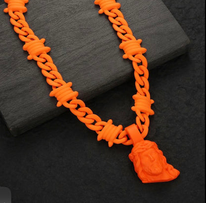 F.A   Matte Multi Color  Jesus Chain