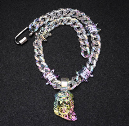 F.A Jesus Piece iridescent Chain