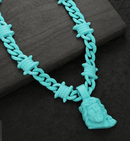 F.A   Matte Multi Color  Jesus Chain