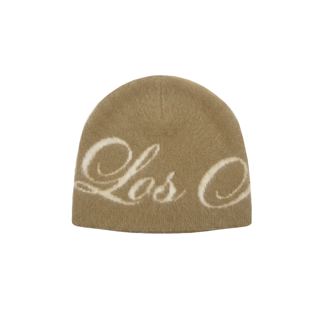 Mohair Los Angeles "Felicity" Beanie Tan